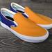 Vans Shoes | Color Block Slip On Vans | Color: Purple/Yellow | Size: 8.5