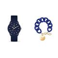 Ice solar Power - Navy Gold - Medium - 3H + Jewellery - Chain Bracelet - Lazuli Blue - Gold