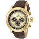 Invicta Men Analog Quartz Watch with Leather Strap 13058