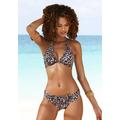 Bügel-Bikini-Top LASCANA "Lexa" Gr. 42, Cup E, braun (braun, bedruckt) Damen Bikini-Oberteile Ocean Blue