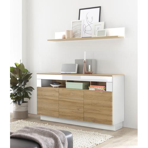 „Sideboard PLACES OF STYLE „“Cayman““ Sideboards Gr. B/H/T: 149 cm x 85 cm x 43 cm, 3, weiß Sideboards Breite ca. 150 cm“