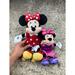 Disney Toys | 2 Minnie Mouse Disney Plush Stuffed Animals | Color: Red | Size: Osbb