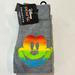 Disney Accessories | Disney Pride Collection Knee High Socks | Color: Gray | Size: Show Size 4-10