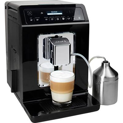 KRUPS Kaffeevollautomat "EA8918 Evidence", schwarz, B:24cm H:36,3cm T:37,2cm, Kaffeevollautomaten, OLED-Display, 12 Kaffee- und3 Tee-Variationen, 2-Tassen Funktion Image