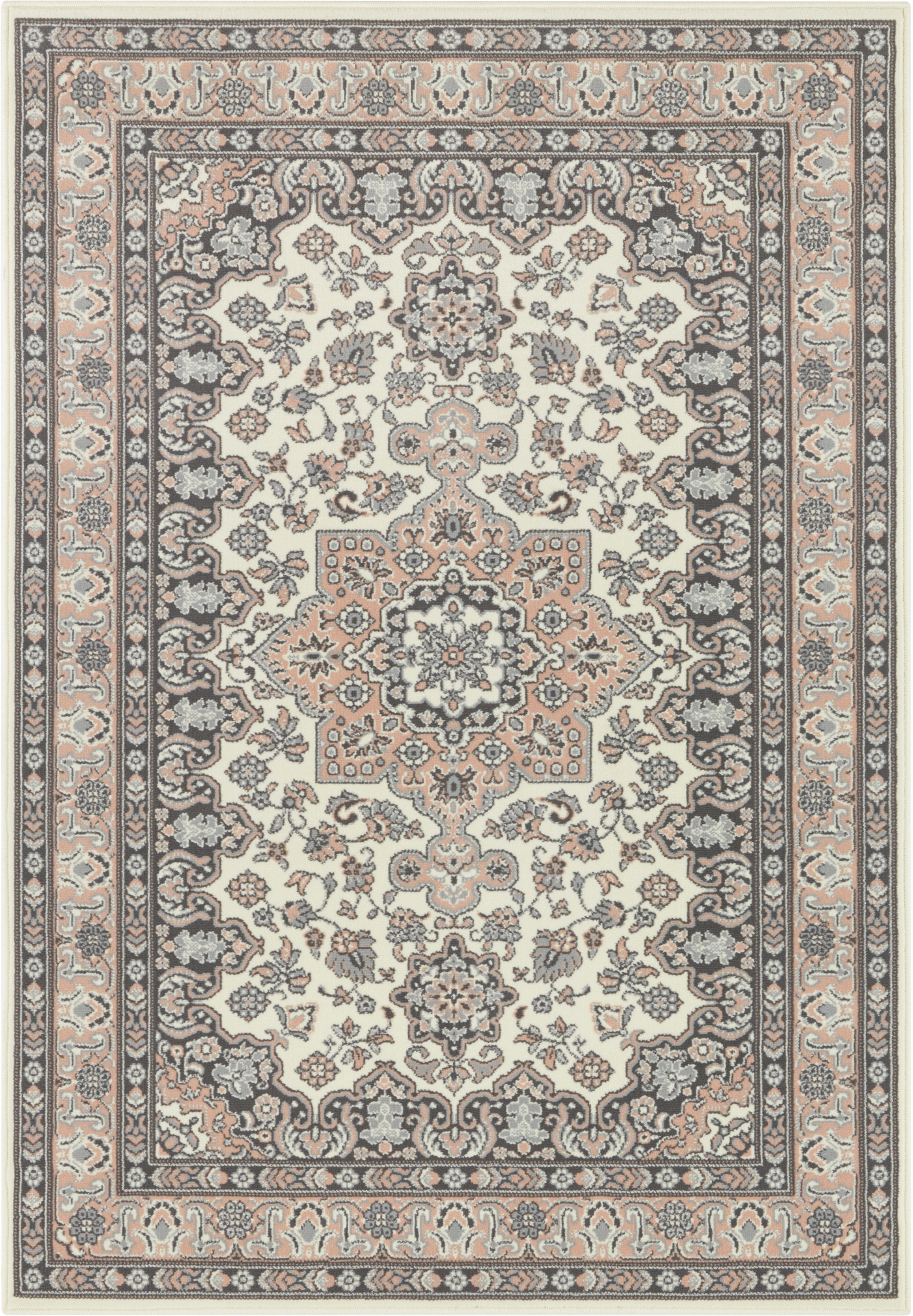 Teppich HANSE HOME "Parun Täbriz" Gr. 2, beige (creme, rosa), B:80cm H:9mm L:150cm, Polypropylen (PP), Teppiche, Teppich, Kurzflor, Orient, Läufer, Vintage, Esszimmer, Wohnzimmer, Flur