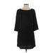 Leith Casual Dress - Shift: Black Solid Dresses - Women's Size Small