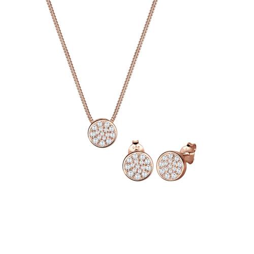 Elli – Elli Schmuckset Zirkonia 925 Sterling Silber Schmuck-Set Damen