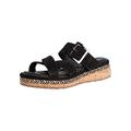 Tamaris Damen Riemchensandalen, Frauen Sandaletten,Comfort Lining,TOUCHit-Fußbett,Freizeitschuhe,offene Schuhe,Strandschuhe,Black,38 EU / 5 UK