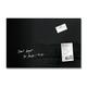 SIGEL GL120 Premium Glass magnetic Board, glossy surface, 60 x 40 cm, easy mounting, Black - Artverum