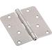 National Hardware 4" H x 4" W Butt Bearing Single Door Hinge in Gray | 4 H x 4 W in | Wayfair N830-246