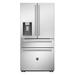 Bertazzoni 39" Counter Depth French Door 21.6 cu. ft. Refrigerator. Professional Series Handle Kit, in Black/Gray/White | Wayfair