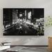 East Urban Home '1930s Overhead of Times Square Lit Up at Night w/ Cars Lining Curbs NYC NY USA' Photographic Print on Wrapped Canvas Canvas | Wayfair