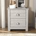 Wade Logan® Blessinger 20.07" Tall 2 Drawer Nightstand Wood in Gray | 20.1 H x 18.9 W x 16.5 D in | Wayfair A9C3610F6D9A44F7B1809928AB5A280C