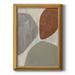 Corrigan Studio® Three Stones II Premium Framed Canvas Ready to Hang Canvas in Gray/Orange | 27 H x 18 W x 2.5 D in | Wayfair