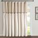 Gracie Oaks Ruya Cotton Blend Semi-Sheer Rod Pocket Single Curtain Panel Cotton Blend in White | 84 H x 100 W in | Wayfair