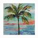 Beachcrest Home™ Bex Silvia Vassileva "California Palm II" Outdoor All-Weather Wall Decor All-Weather Canvas, Wood | 14 H x 14 W x 1.5 D in | Wayfair