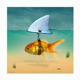 Beachcrest Home™ Mikki Gold Fish Outdoor Wall Decor All-Weather Canvas | 24 H x 24 W x 1.5 D in | Wayfair C51D3FBBFA33495DBB9380CD3E85CDB1