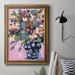 Red Barrel Studio® Bouquet In A Vase I Premium Framed Canvas- Ready To Hang Canvas, Solid Wood in Blue/Green/Pink | 27 H x 18 W x 2.5 D in | Wayfair