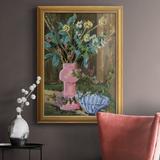 Winston Porter Still Life Bouquet I Premium Framed Canvas- Ready To Hang Canvas in Blue/Pink | 27 H x 18 W x 2.5 D in | Wayfair