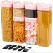 Prep & Savour Bricyn 6 Container Food Storage Set Plastic in Pink | 12.2 H x 3.8 W x 3.8 D in | Wayfair C99AF9E092E74522B9BADF0C3827CA73