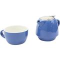 Red Barrel Studio® Zailie Tea For One Set, Ceramic in Blue | 4 H x 6.25 W x 4.25 D in | Wayfair 9271CDBA14D64F7AB84A339521E0F743