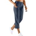 Stretch-Hose CASUAL LOOKS Gr. 46, Normalgrößen, blau (jeansblau) Damen Hosen Stretch-Hosen