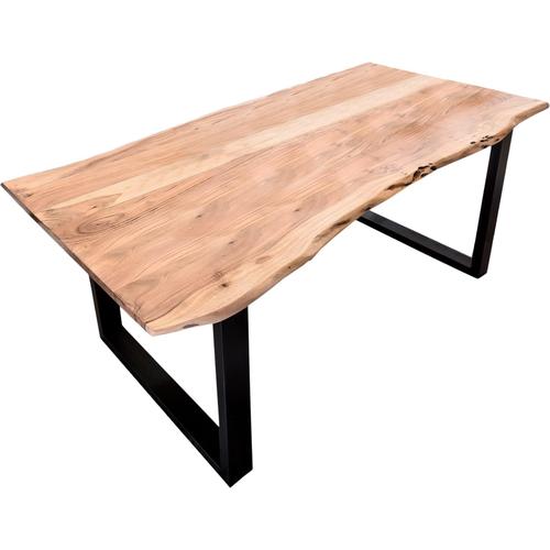„Esstisch SIT „“Tops&Tables““ Tische Gr. B/H/T: 160 cm x 77 cm x 85 cm, beige (natur) Esstisch Holz-Esstische Küchentisch Rechteckige Esstische Tisch mit Tischplatte aus Akazie Baumkante wie gewachsen“