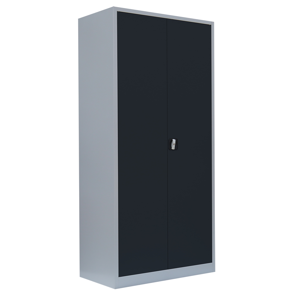 Lüllmann® Flügeltürenschrank, 5 OH, 1950 x 925 x 422 mm, lichtgrau/anthrazit Image