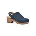 Women's White Mountain Being Convertible Clog Mule by White Mountain in Navy Suede (Size 8 M)