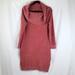 Nine West Dresses | Nine West Cowl Neck Sweater Dress Sz Med | Color: Red | Size: M