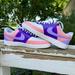 Nike Shoes | Brand New, Hand Painted Nike Court Vision Low Sneakers | Color: Pink/Purple | Size: 9