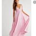 Free People Dresses | Free People Endless Summer Heat Hazed Smocked Triangle Maxi Dress | Color: Pink | Size: S/M