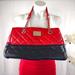 Nine West Bags | Nine West Quilted Shoulder Chain Bag Color Red Black Medium | Color: Black/Red | Size: Os