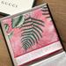 Gucci Accessories | Gucci 'Hawaiian Gucci Soul' Print 100% Silk Scarf! Never Worn!!! | Color: Pink/White | Size: Os