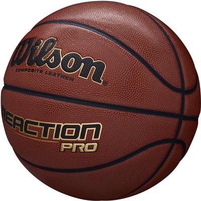 Basketball WILSON "REACTION PRO" Bälle Gr. 7, braun (dunkelbraun) Kinder