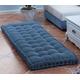 10cm Thick Bench Cushion Pad 2/3 Seater,100cm/120cm Soft Bench Cushions Cotton Chair Pad for Garden Patio Dining Sofa Swing (120x30cm,Blue)