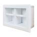 Timber Tree Cabinets Butler Double Recessed Toilet Paper Holder Wood in White | 13.25 H x 8.5 W x 3.75 D in | Wayfair BUTLER-23-WHITE
