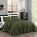 Red Barrel Studio® Ericson Reversible 3 Piece Coverlet/Bedspread Set in Green | Queen Coverlet/Bedspread + 2 Standard Shams | Wayfair