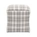 Gracie Oaks Mallissa 20" Wide Square Plaid Cube Ottoman Polyester/Stain Resistant/Other Performance Fabrics in Gray | 22 H x 20 W x 20 D in | Wayfair