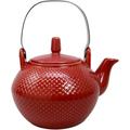 Dakota Fields 28 -oz. Ceramic Teapot in Red | 2 H x 8 W x 8 D in | Wayfair 9E72170CFEF347B880F9DE0198960C0E