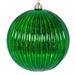 Vickerman 696125 - 6" Green Mercury Lined Ball Christmas Tree Ornament (4 pack) (N162404)