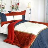 Quilted Patchwork Down Alternative Comforter Set (Twin Size)