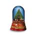 Curata 7 .5 Inch Music Box (Plays Jingle Bells) Nutcracker Tree Domed Water Globe
