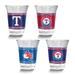 Curata MLB Texas Rangers 4-Piece 2 Oz. Shot Glass Set