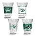 Curata NFL New York Jets 4-Piece 2 Oz. Shot Glass Set