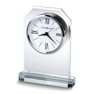 Curata Beveled Optical Crystal Quartz Alarm Clock