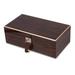 Curata Luxury Giftware Ebony Veneer High Gloss Finish Multi Use Locking Collector Box