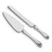 Curata Satin and Polished Silver-Tone Knife and Server Set