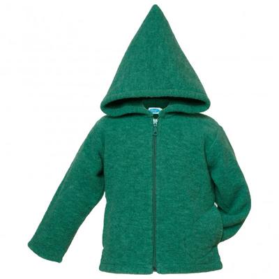 Reiff - Kid's Wollfleecekapuzenjacke - Merinohoodie Gr 74/80 grün