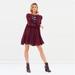 Free People Dresses | Free People Mohave Mini Dress In Plumb | Color: Purple/Red | Size: Xs